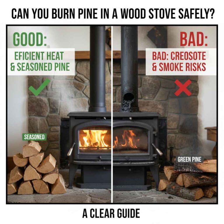 Can You Burn Pine in a Wood Stove Safely