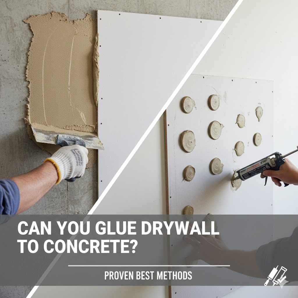 Can You Glue Drywall to Concrete