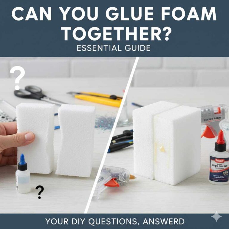Can You Glue Foam Together?