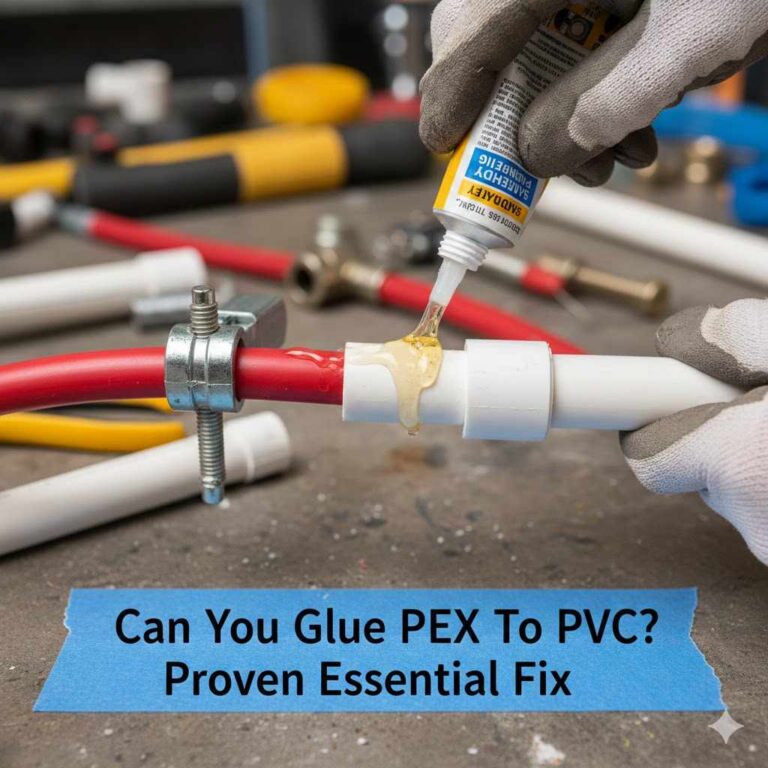 Can You Glue PEX To PVC