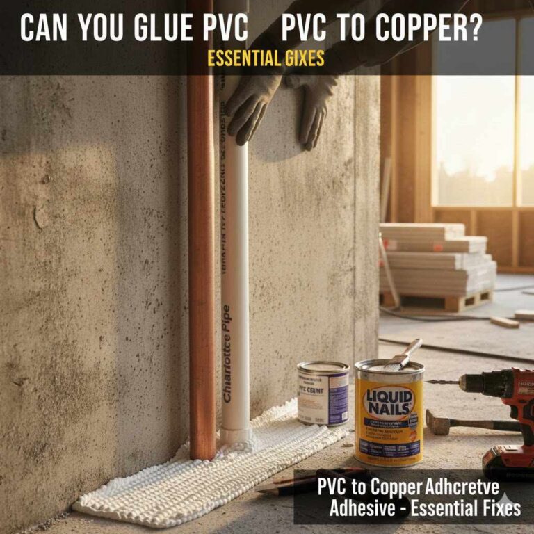 Can You Glue PVC To Copper