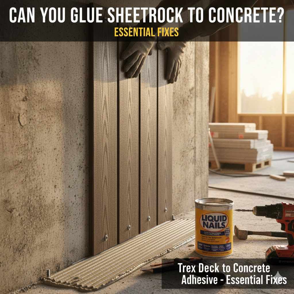 Can You Glue Trex Decking