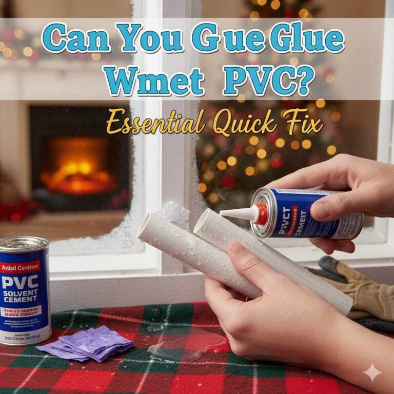 Can You Glue Wet PVC?