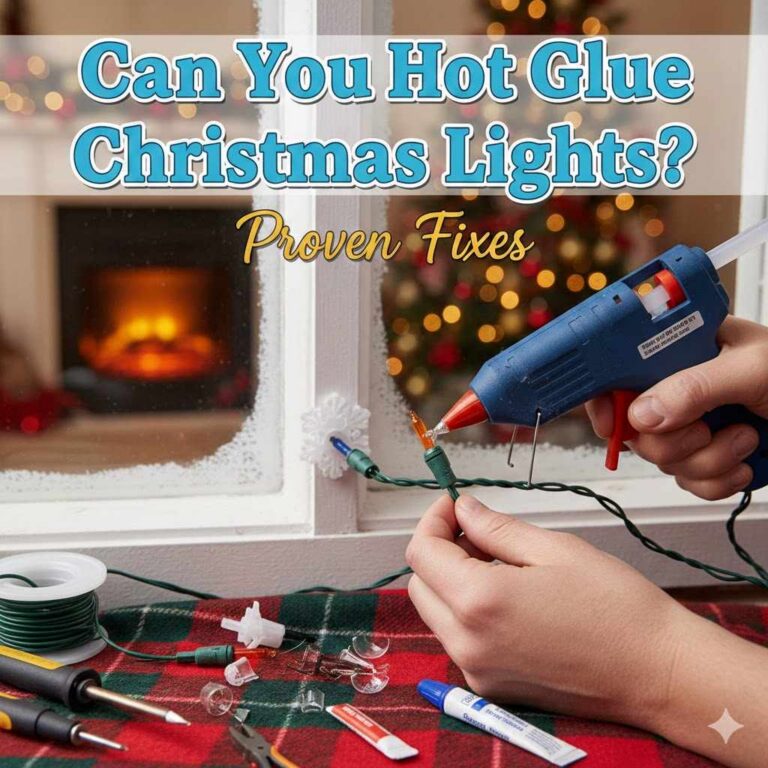 Can You Hot Glue Christmas Lights?