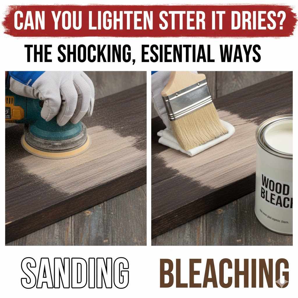 Can You Lighten Stain After It Dries
