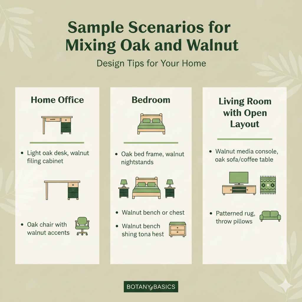 Sample Scenarios for Mixing Oak and Walnut
