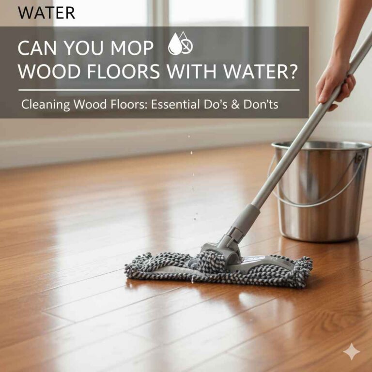 Can You Mop Wood Floors With Water