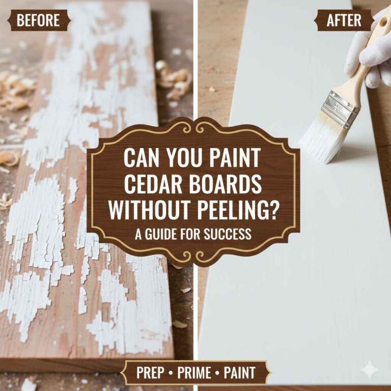 Can You Paint Cedar Boards Without Peeling