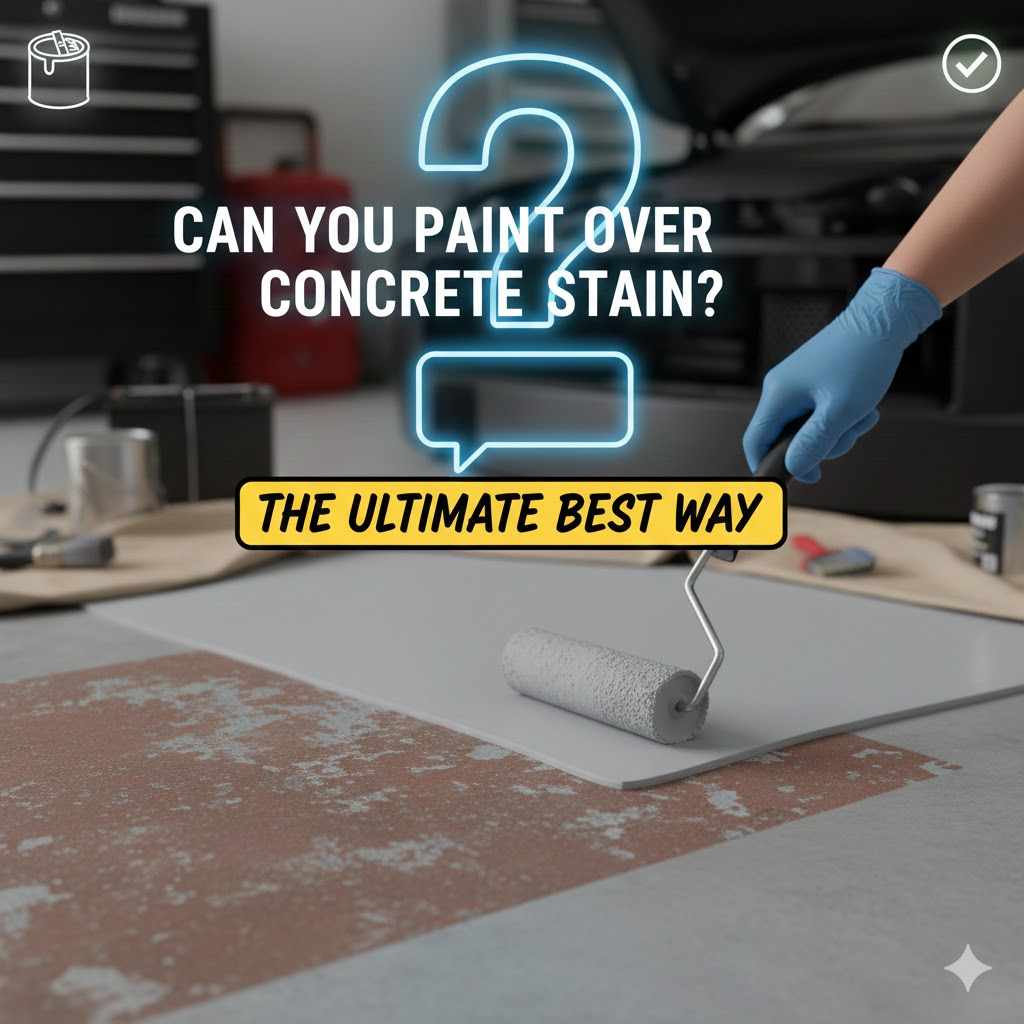 Can You Paint Over Concrete Stain