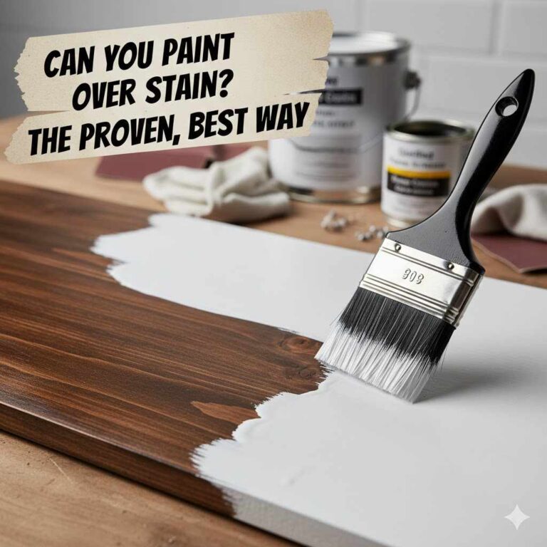 Can You Paint Over Stain