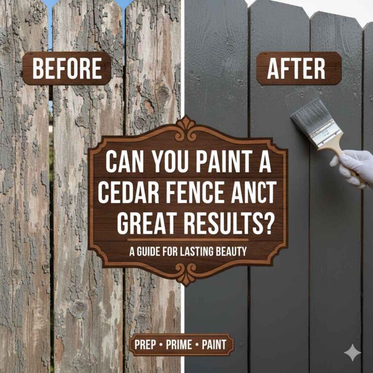an You Paint a Cedar Fence and Get Great Results?