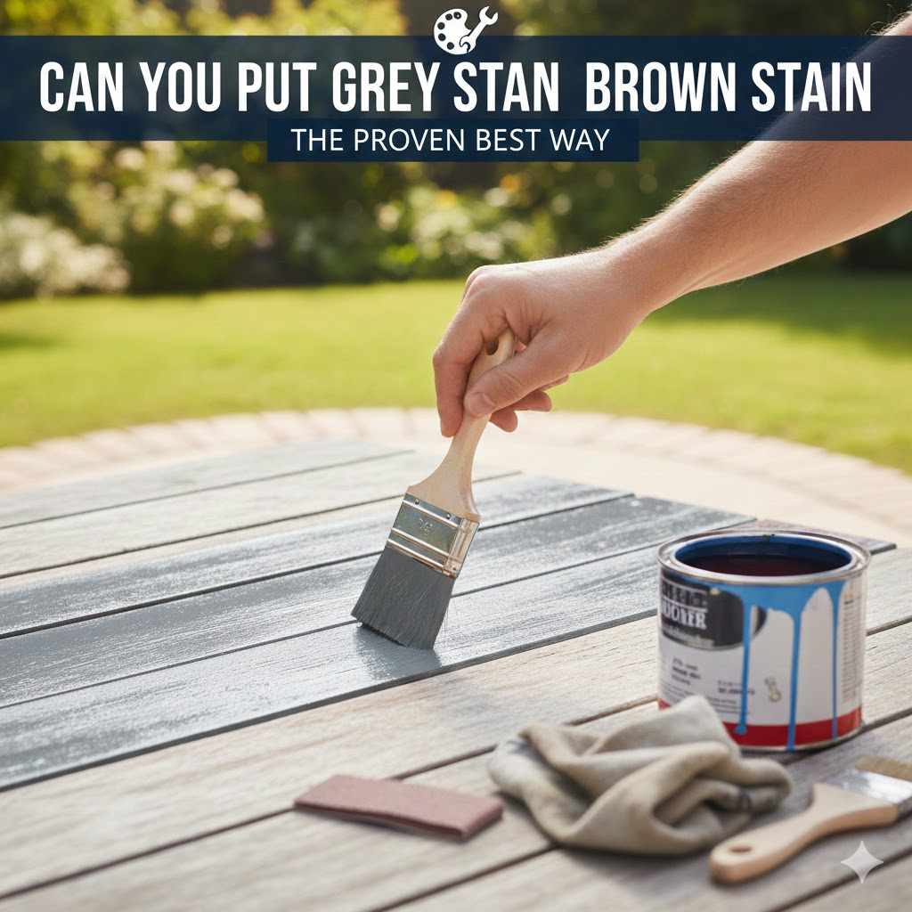 Can You Put Grey Stain Over Brown Stain