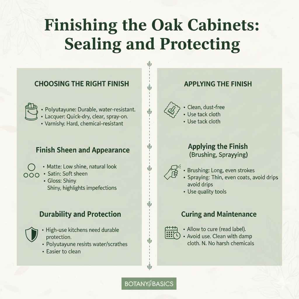 Finishing the Oak Cabinets: Sealing and Protecting