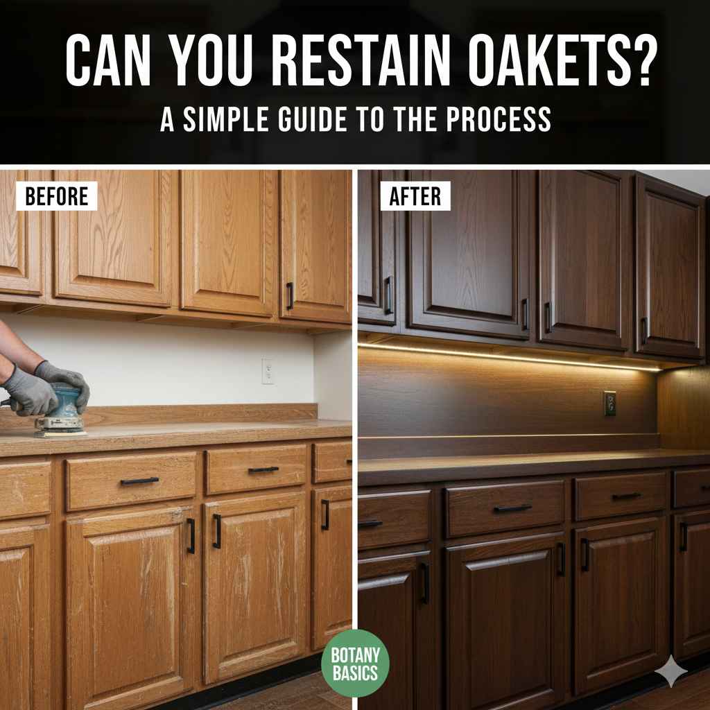Can You Restain Oak Cabinets