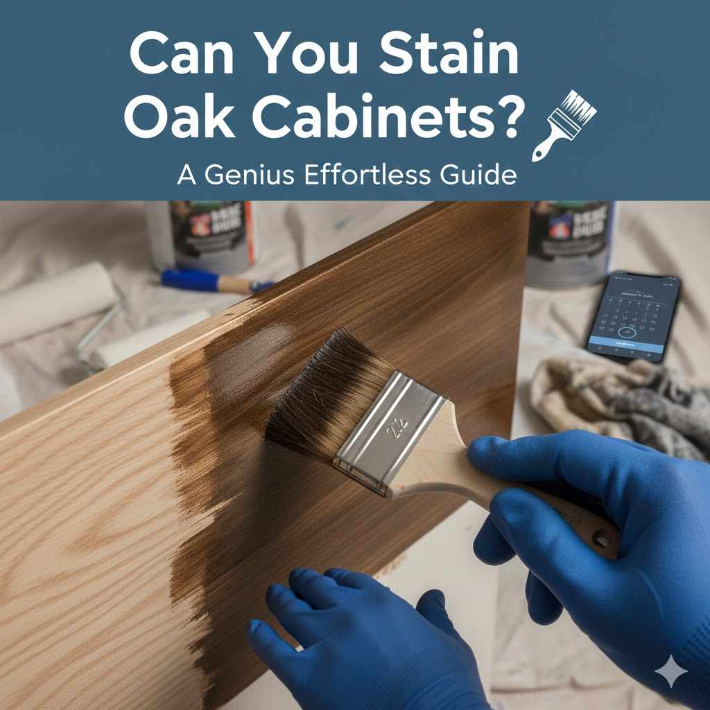 Can You Stain Oak Cabinets
