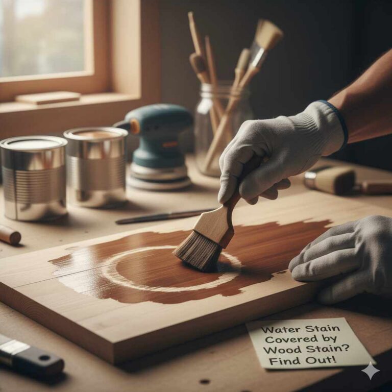 Can a Water Stain Be Covered by Wood Stain