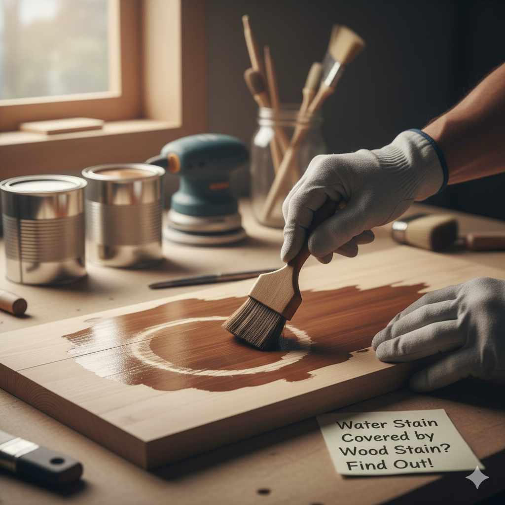 Can a Water Stain Be Covered by Wood Stain