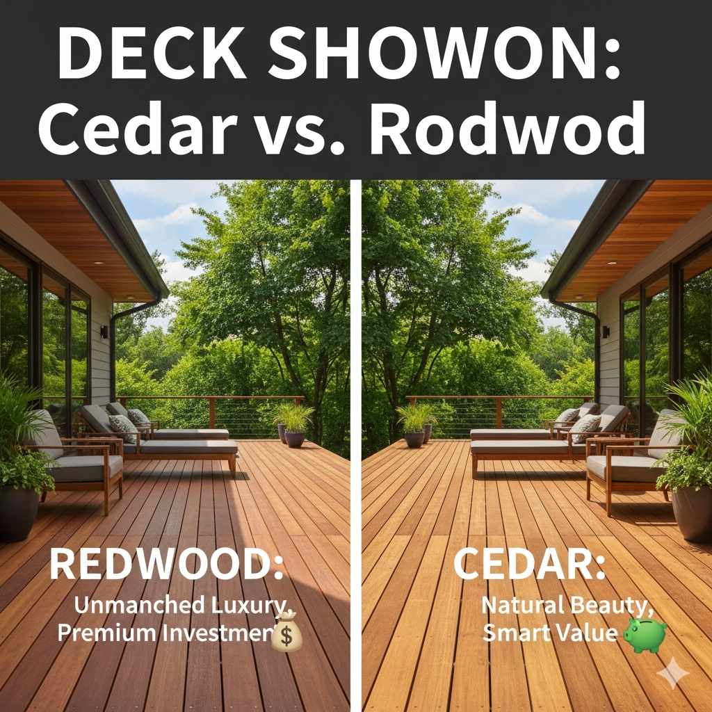 Cedar Vs Redwood Deck