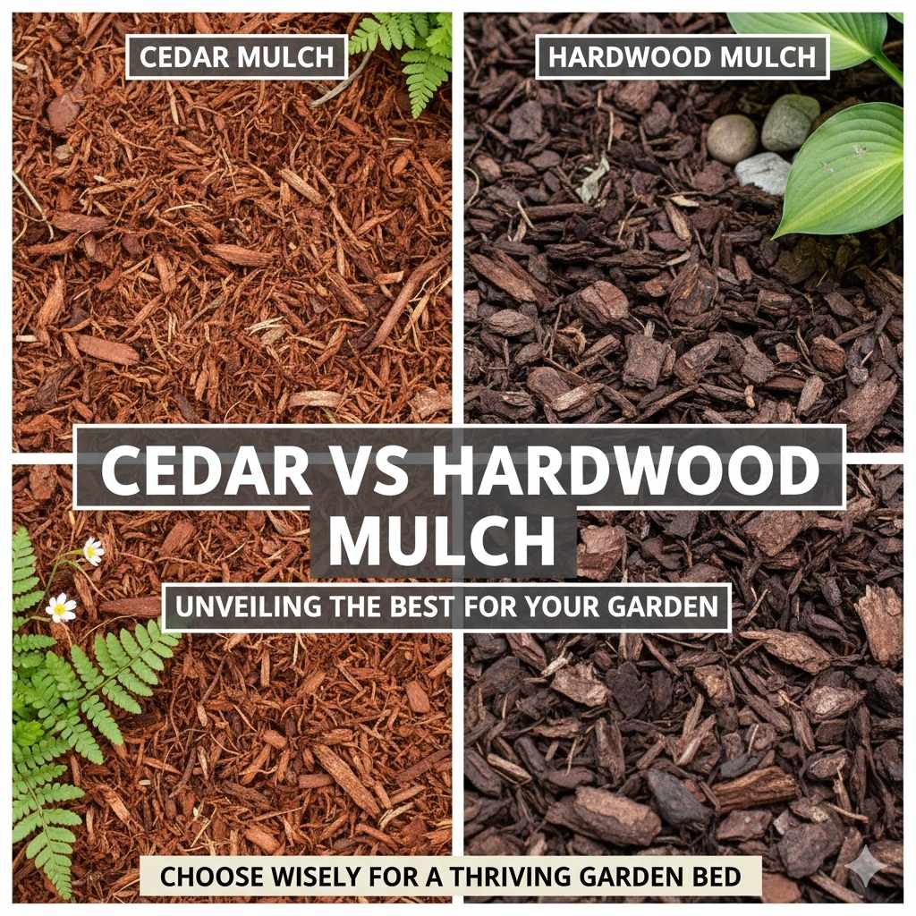 Cedar vs Hardwood Mulch