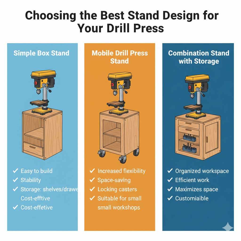 Choosing the Best Stand Design for Your Drill Press

