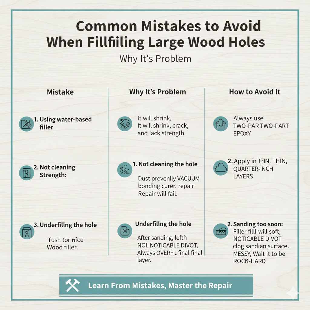 Common Mistakes to Avoid When Filling Large Holes