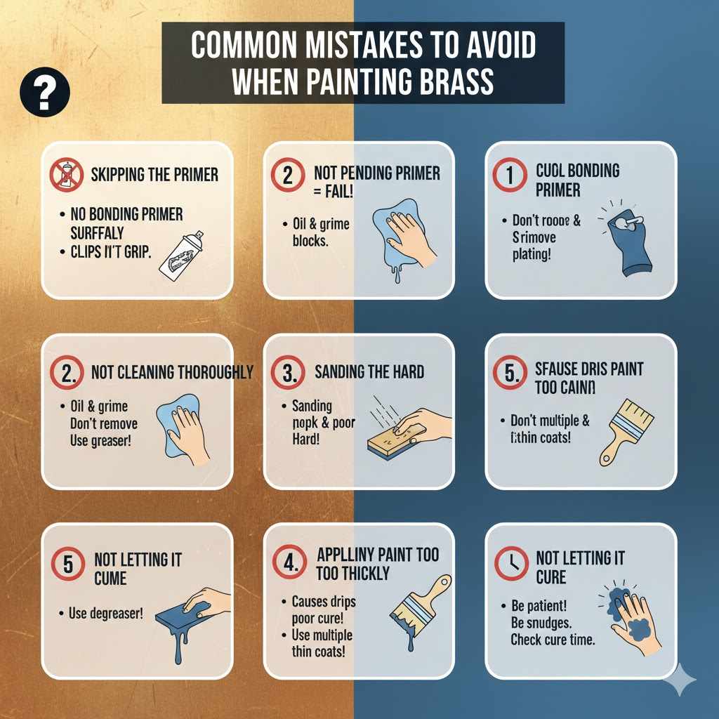 Common Mistakes to Avoid When Painting Brass
