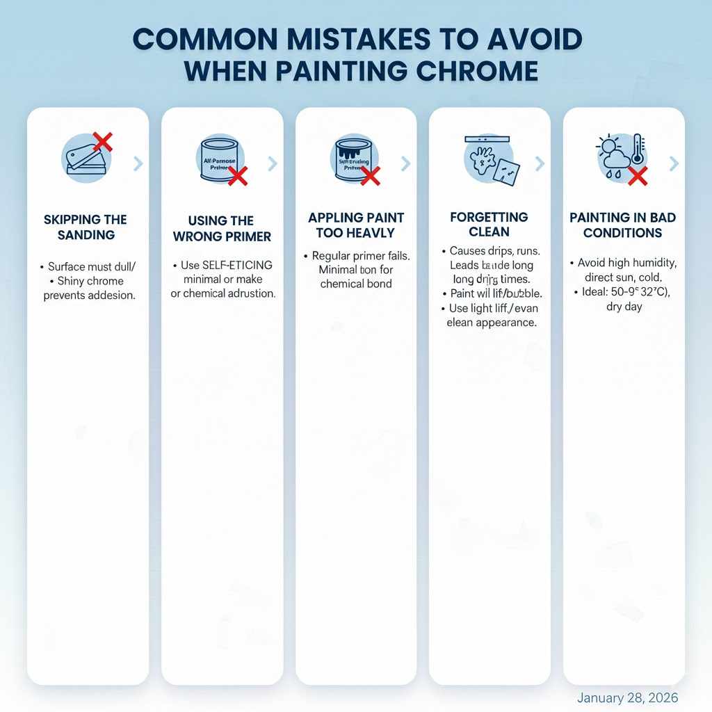 Common Mistakes to Avoid When Painting Chrome