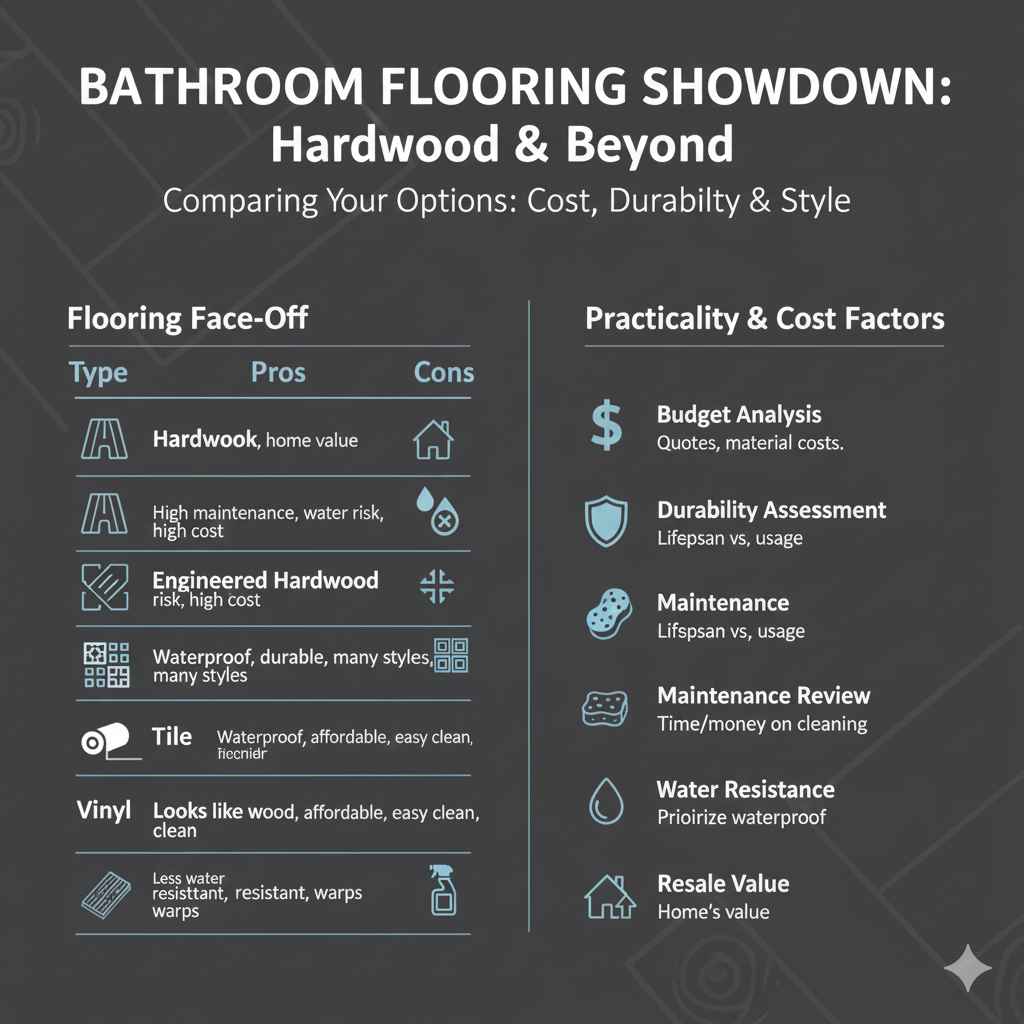 Comparing Bathroom Flooring Options