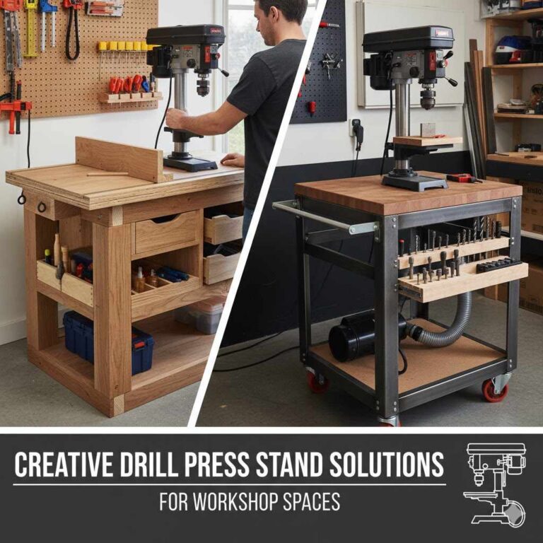 Creative Drill Press Stand Solutions for Workshop Spaces