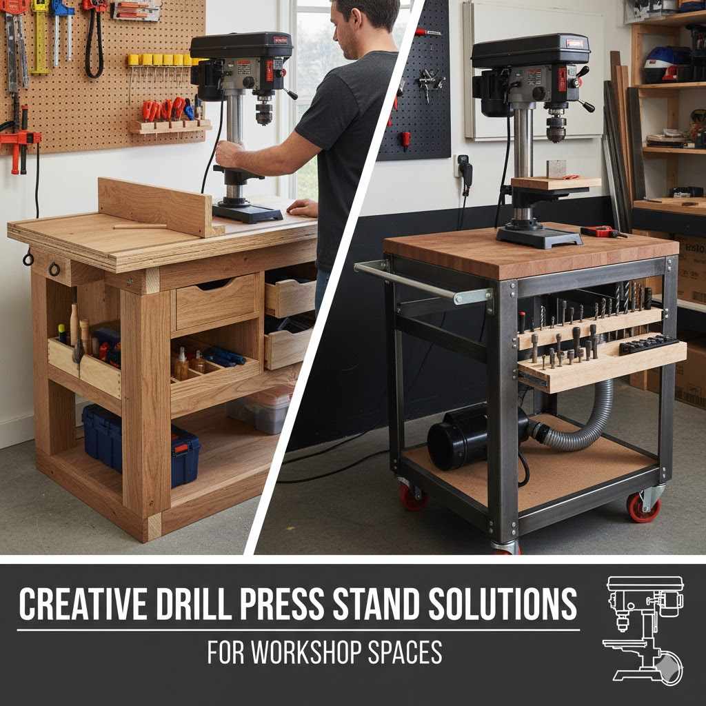 Creative Drill Press Stand Solutions for Workshop Spaces