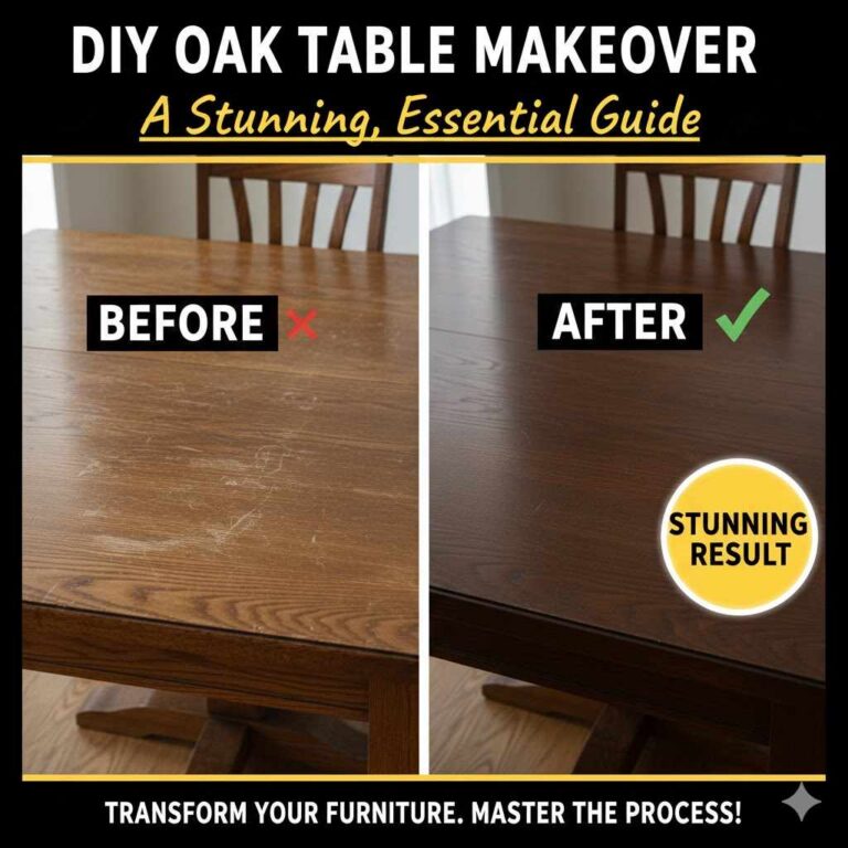 DIY Oak Table Makeover