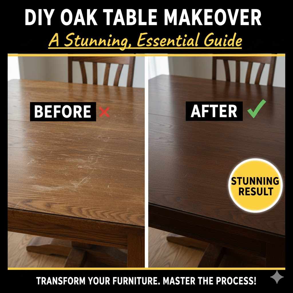 DIY Oak Table Makeover