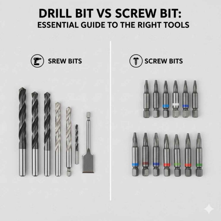 Drill Bit vs Screw Bit