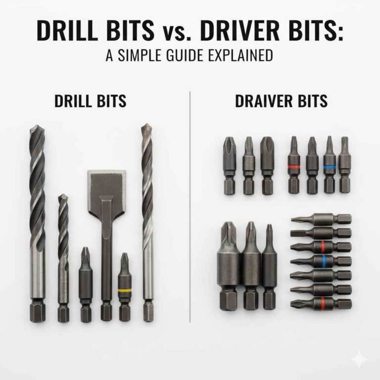Drill Bits vs Driver Bits Simple Guide Explained