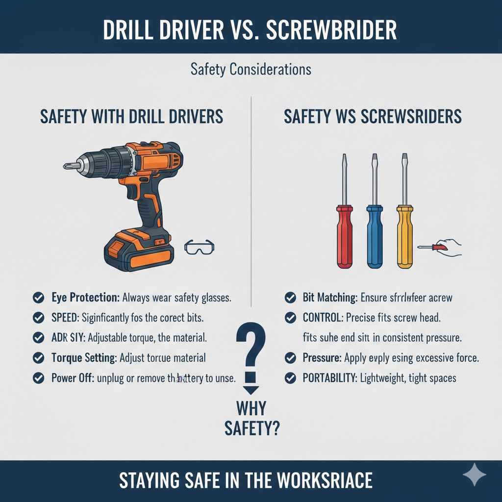 Drill Driver vs Screwdriver