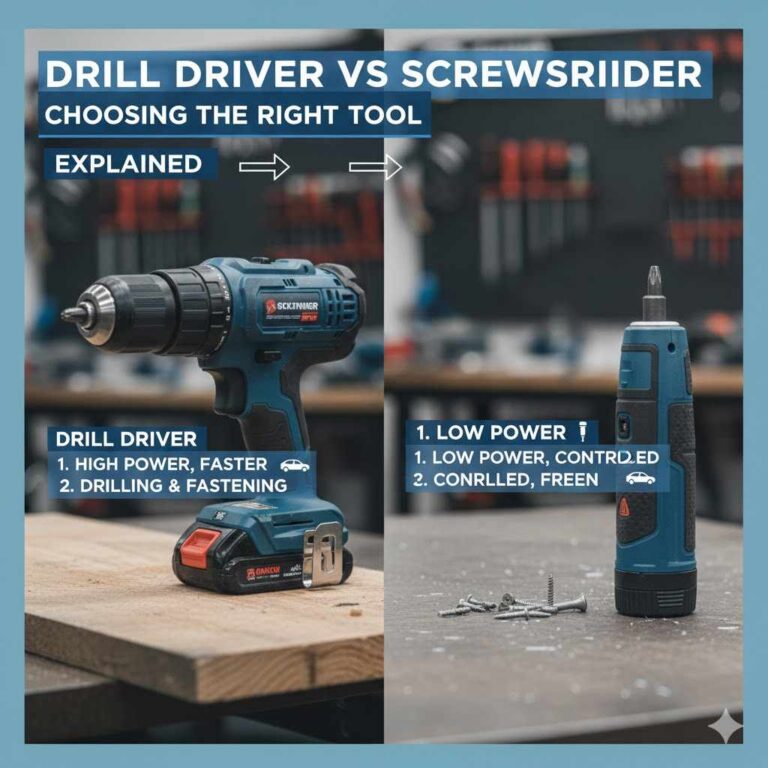 Drill Driver vs Screwdriver