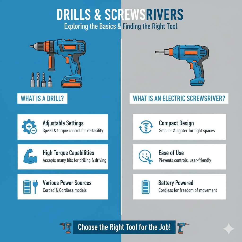 Drills and Screwdrivers Exploring the Basics

