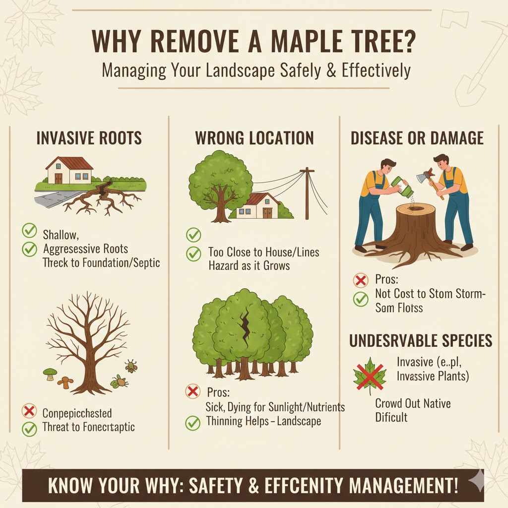 First, Why Remove a Maple Tree