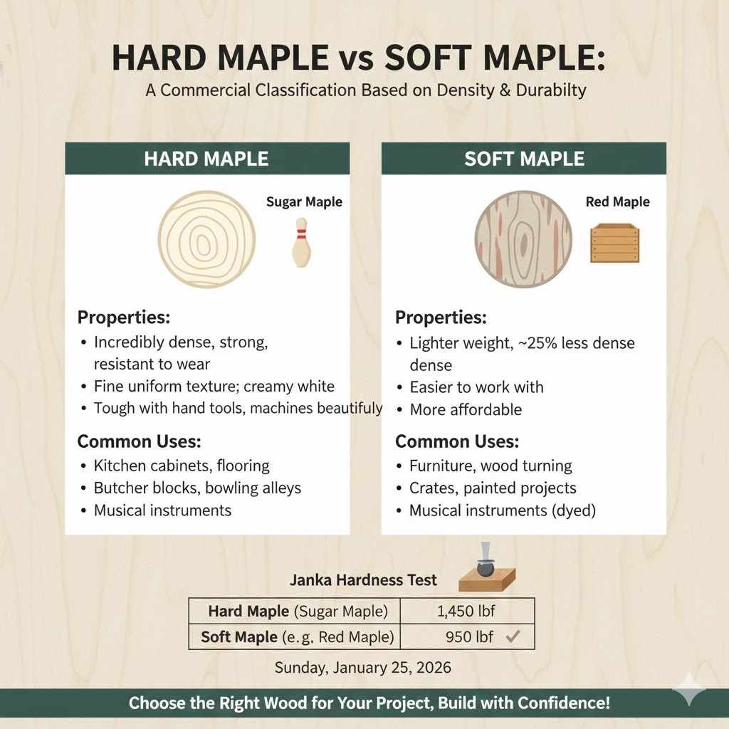 Hard Maple vs. Soft Maple