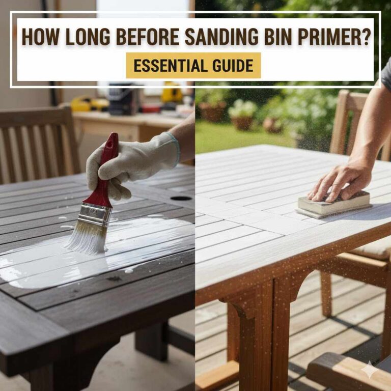 How Long Before Sanding Bin Primer