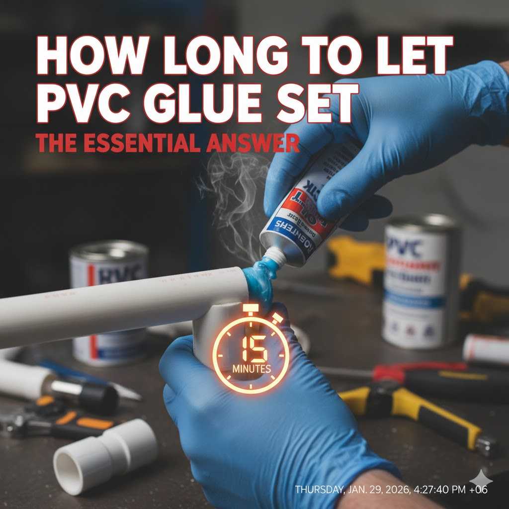 How Long To Let Pvc Glue Set