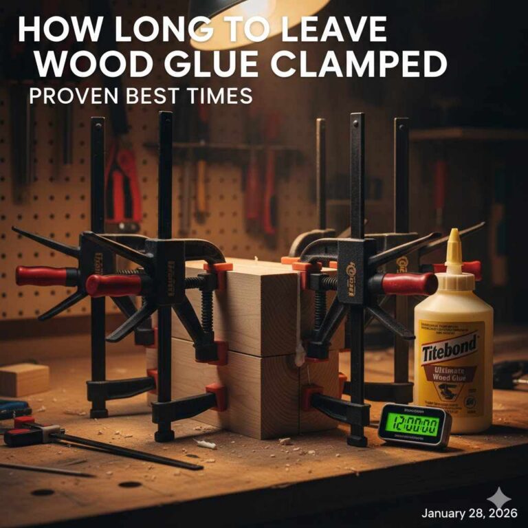How Long to Leave Wood Glue Clamped
