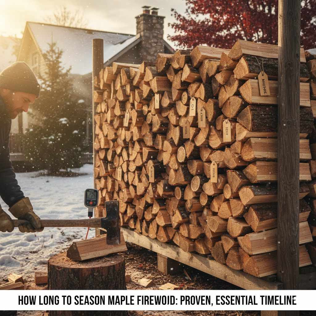 How Long to Season Maple Firewood