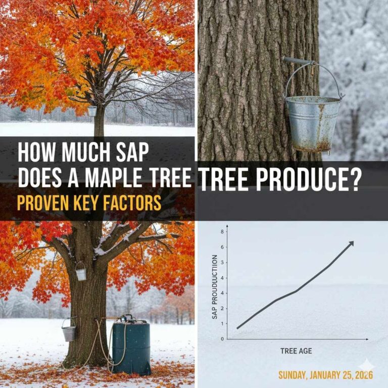 How Much Sap Does a Maple Tree Produce