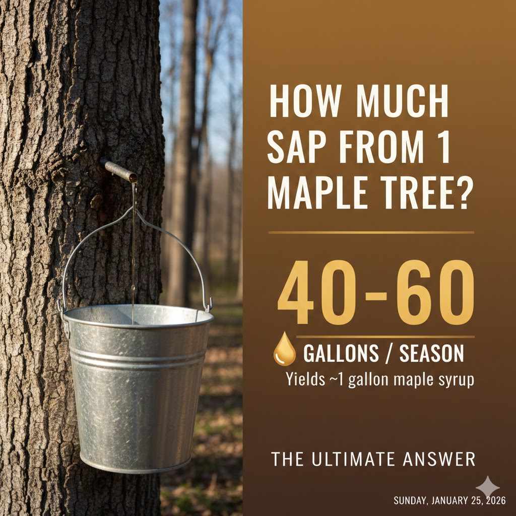 How Much Sap From 1 Maple Tree