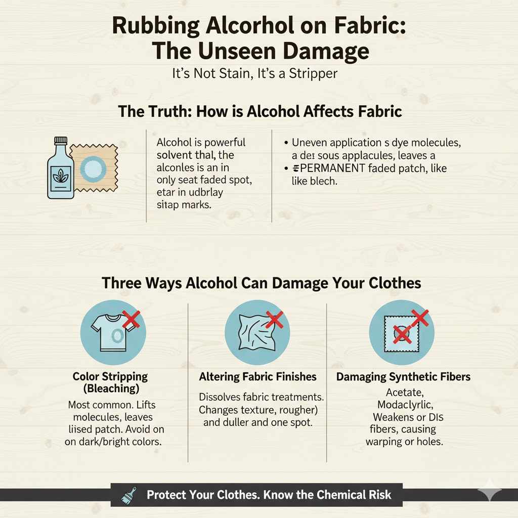 How Rubbing Alcohol Really Affects Fabric