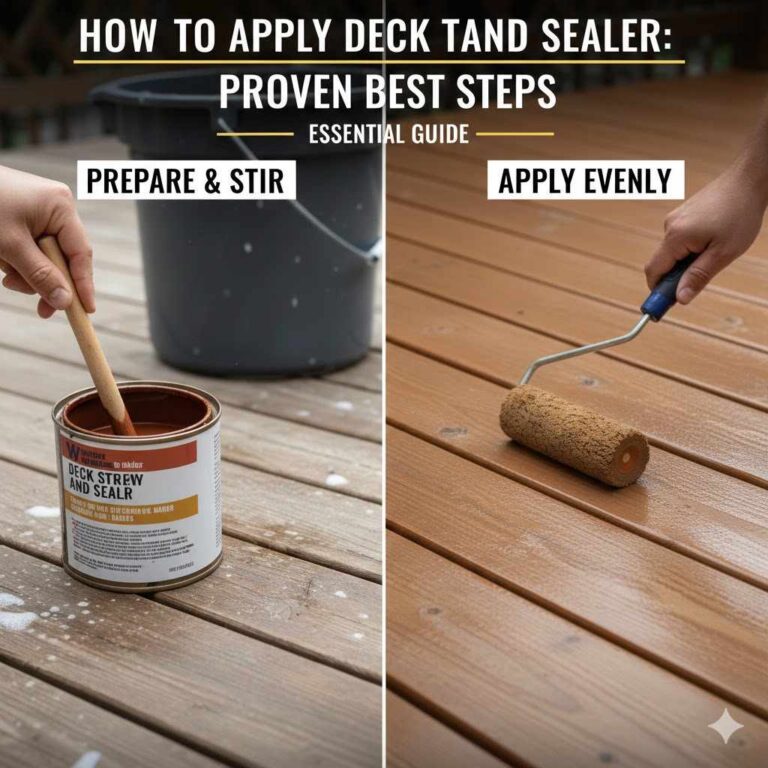 How To Apply Deck Stain And Sealer