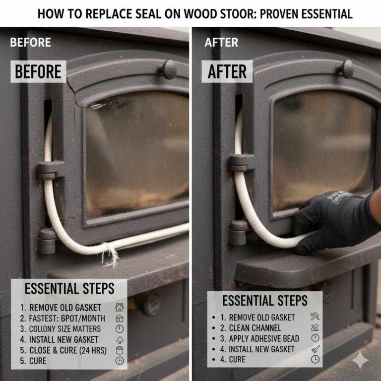 How To Replace Seal On Wood Stove Door