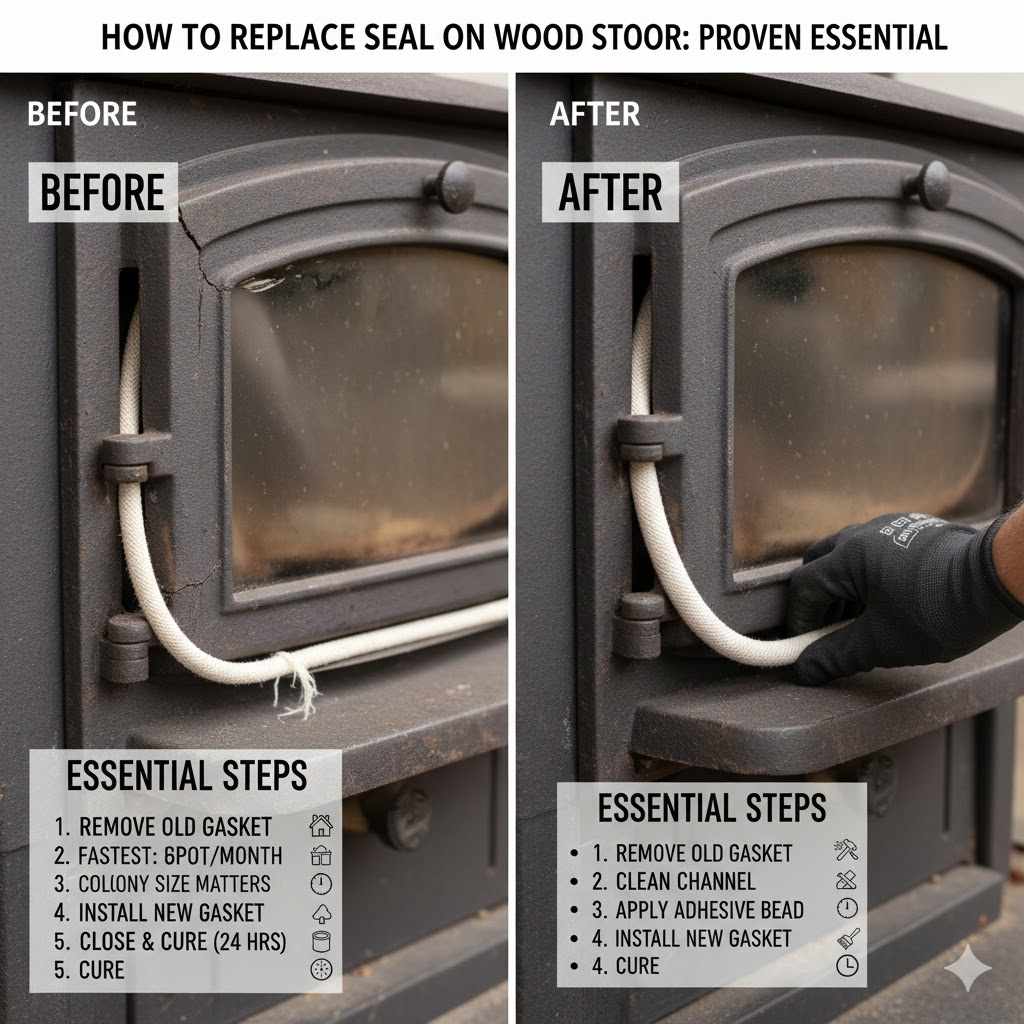 How To Replace Seal On Wood Stove Door