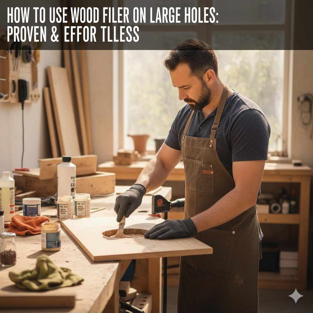 How To Use Wood Filler On Large Holes